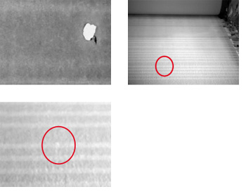 Holes in paper seen with Procemex web inspection system