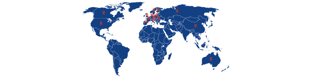 Service contracts Procemex map